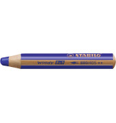 Buntstifte STABILO woody 3 in 1, 880/405, blau, rund, jumbo