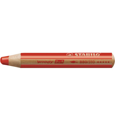 Buntstift woody 3 in 1 rot 10mm extradick