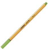 Fineliner point 88, 88/33, orange, wei&szlig;e Streifen (Schreibfarbe: apfelgr&uuml;n), 0,4mm
