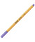 Fineliner point 88, 88/59, orange, wei&szlig;e Streifen (Schreibfarbe: hellila), 0,4mm