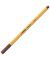 Fineliner point 88, 88/45, orange, wei&szlig;e Streifen (Schreibfarbe: braun), 0,4mm