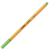 Fineliner point 88, 88/43, orange, wei&szlig;e Streifen (Schreibfarbe: hellgr&uuml;n), 0,4mm