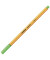 Fineliner point 88, 88/43, orange, wei&szlig;e Streifen (Schreibfarbe: hellgr&uuml;n), 0,4mm