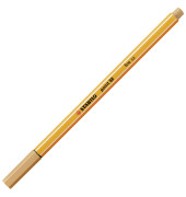 Fineliner point 88, 88/89, orange, wei&szlig;e Streifen (Schreibfarbe: ocker dunkel), 0,4mm
