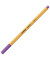 Fineliner point 88, 88/55, orange, wei&szlig;e Streifen (Schreibfarbe: violett), 0,4mm