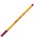 Fineliner point 88, 88/50, orange, wei&szlig;e Streifen (Schreibfarbe: weinrot), 0,4mm