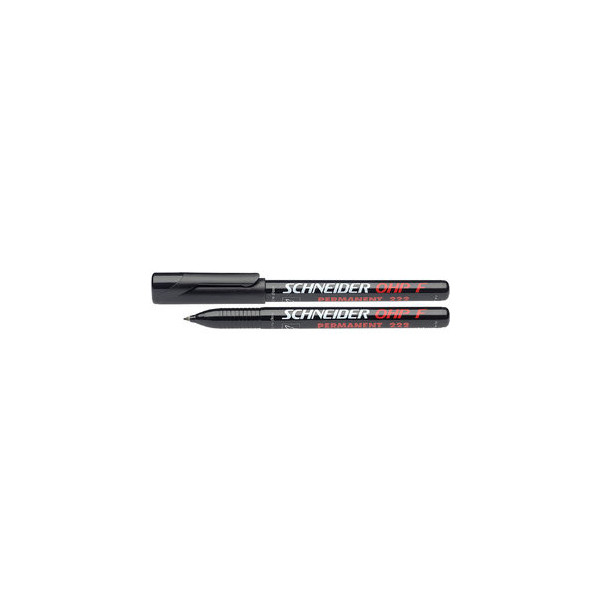 10 Stück Schneider Folienstift Maxx, SN112201, schwarz, 0,7mm, Rundspitze, nachfüllbar 4004675002341 Schneider