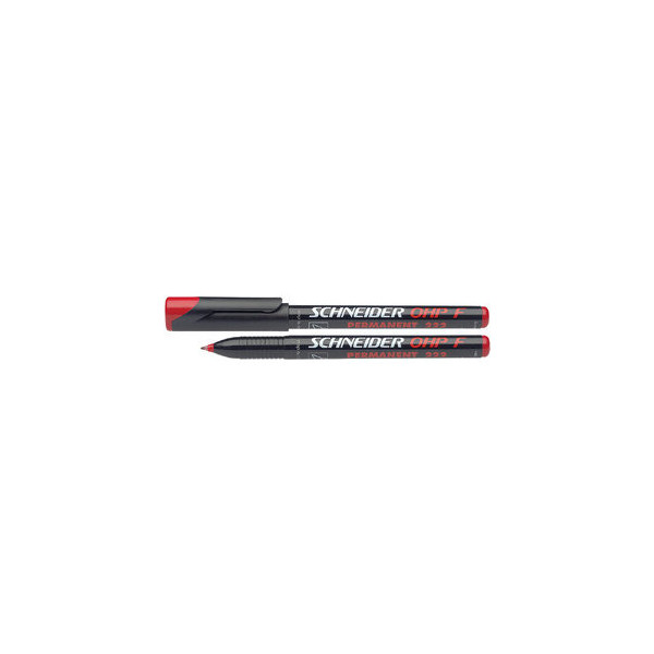10 Stück Schneider Folienstift Maxx, SN112202, rot, 0,7mm, Rundspitze 4004675002372 Schneider