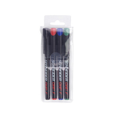 Folienstifte-Set Maxx, SN112294, 4-farbig sortiert, 0,7mm, Rundspitze, teils nachf&uuml;llbar