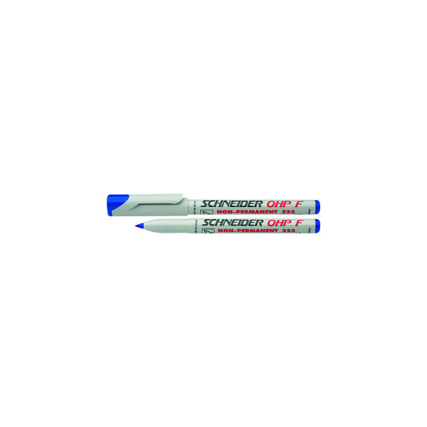 10 Stück Schneider Folienstift OHP 223 F blau 0,7 mm non-permanent 4004675002587 Schneider