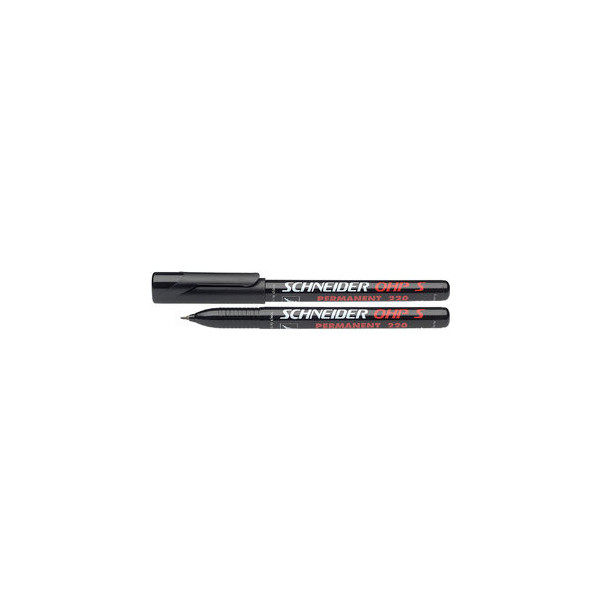 10 Stück Schneider Folienstift Maxx, SN112401, schwarz, 0,4mm, Rundspitze, nachfüllbar 4004675001986 Schneider