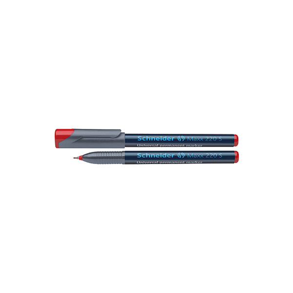 10 Stück Schneider Folienstift Maxx, SN112402, rot, 0,4mm, Rundspitze 4004675002013 Schneider