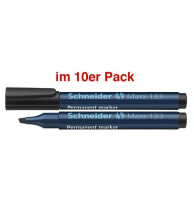 Permanentmarker Maxx 133, SN113301, schwarz, 1-4mm Keilspitze