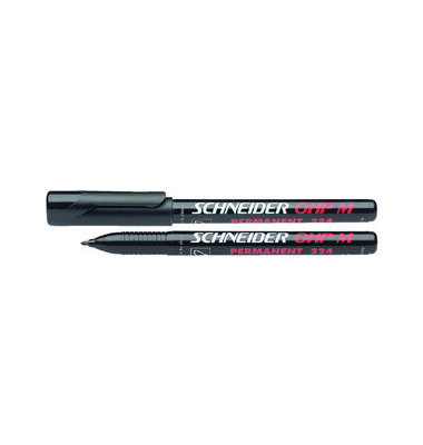 Folienstift Maxx, SN1201, schwarz, 1mm, Rundspitze, nachf&uuml;llbar