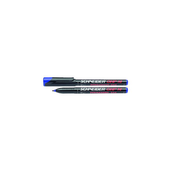 10 Stück Schneider Folienstift OHP 224 M blau 1,0 mm permanent 4004675012036 Schneider