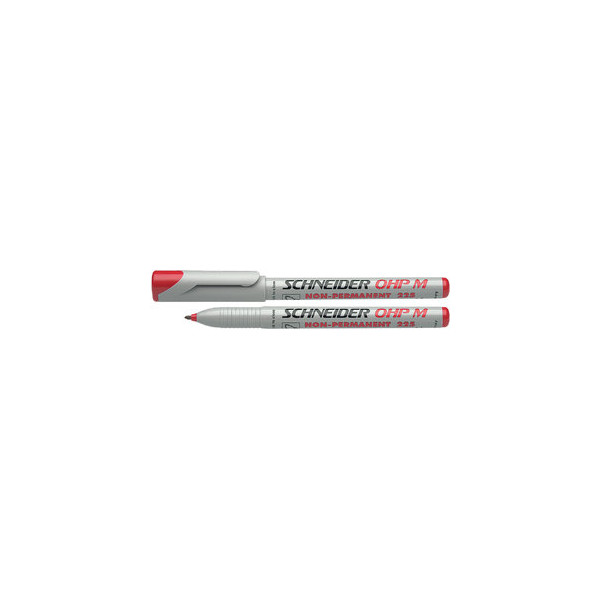 10 Stück Schneider Folienstift OHP 225 M rot 1,0 mm non-permanent 4004675012128 Schneider