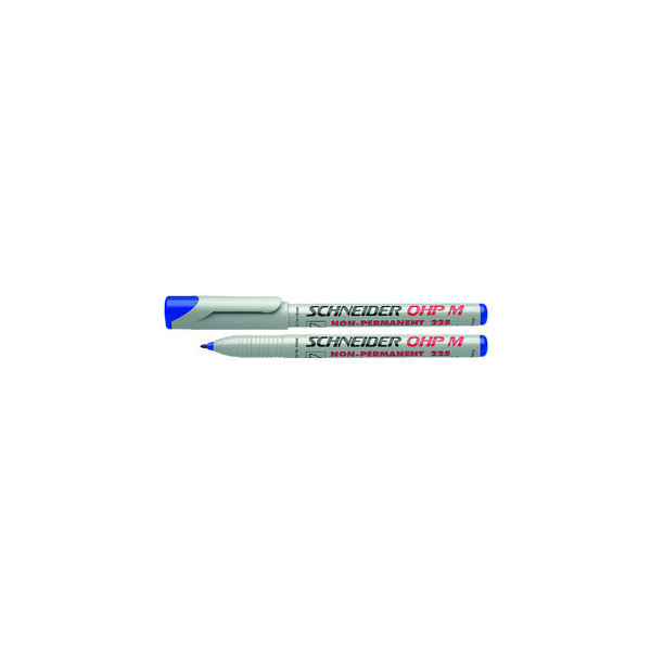 10 Stück Schneider Folienstift OHP 225 M blau 1,0 mm non-permanent 4004675012135 Schneider