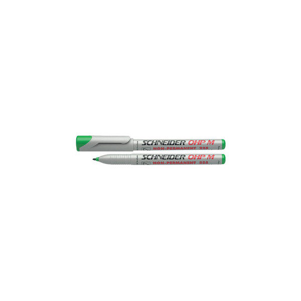 10 Stück Schneider Folienstift OHP 225 M grün 1,0 mm non-permanent 4004675012142 Schneider