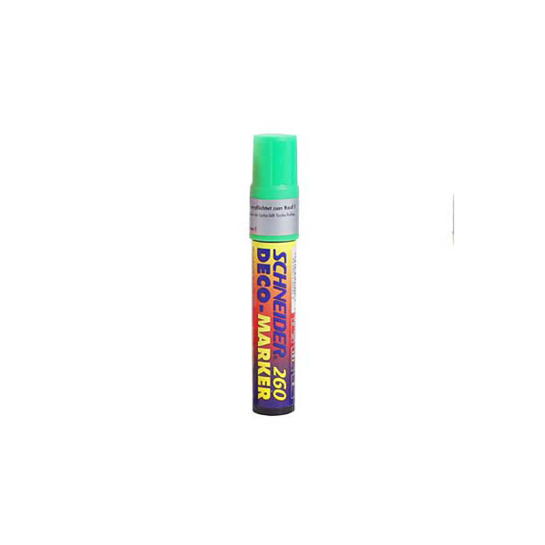 4004675005403 - Decomarker Maxx 260 leuchtgrün 2-15mm Keilspitze 4004675005403 Schneider