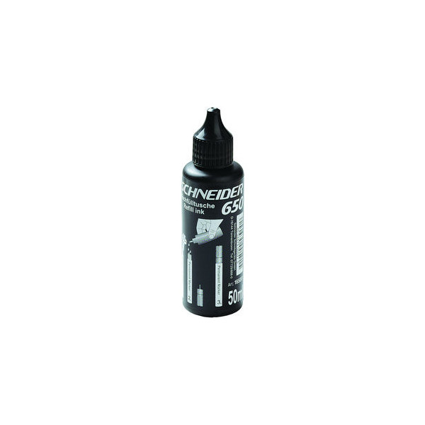 6 Stück Schneider Nachfülltusche f.Perman.Marker schwarz 230,250,280 50ml 4004675005915 Schneider