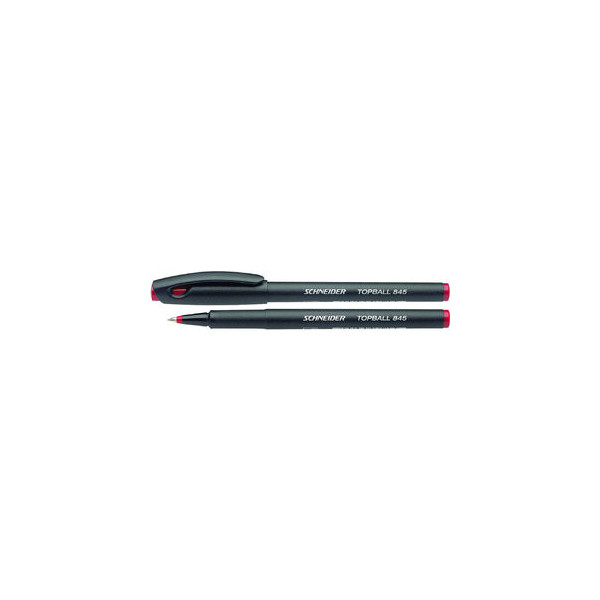 10 Stück Schneider Tintenroller Topball 845 schwarz/rot 0,3 mm  4004675035325 Schneider