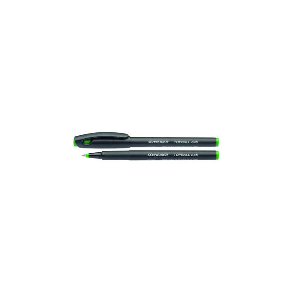 10 Stück Schneider Tintenroller Topball 845 grün 0,3 mm mit Kappe 4004675035387 Schneider