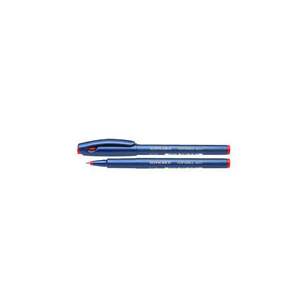 10 Stück Schneider Tintenroller Topball 857 royalblau/rot 0,6 mm 4004675085726 Schneider