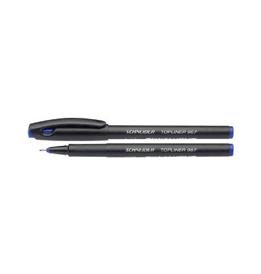 Fineliner Topliner 967, SN9673, schwarz (Schreibfarbe: blau), 0,4mm