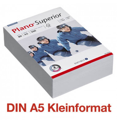 Kopierpapier Superior 88026798 A5 80g hochweiß 
