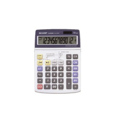 Tischrechner LCD Display 12-stellig Solar