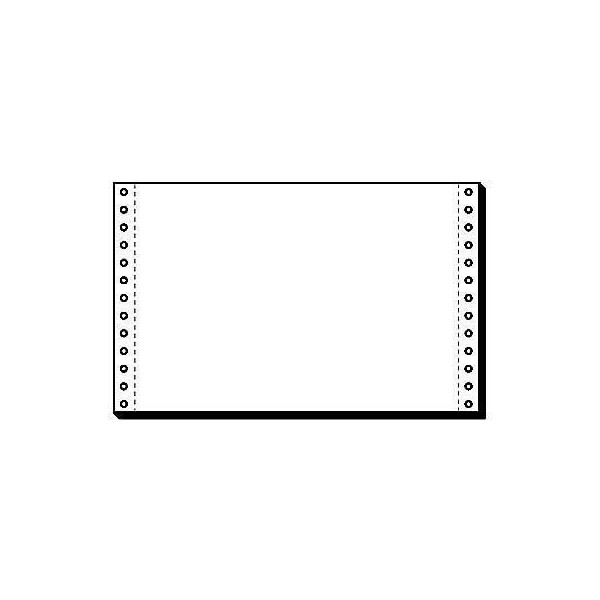 4004360083303 - - Computerpapier din A4 quer blanko 60g m² elementar chlorfrei gebleicht holzfrei Längsperforation weiß 2000 Bl Pack