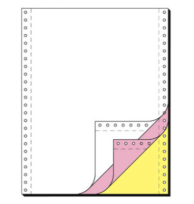 Computerpapier 3-fach 240mm x 12 Zoll blanko LP SD AHL 60g weiß 600 Blatt Computerpapier 3-fach 240mm x 12 Zoll blanko LP SD AHL 60g weiß 600 Blatt