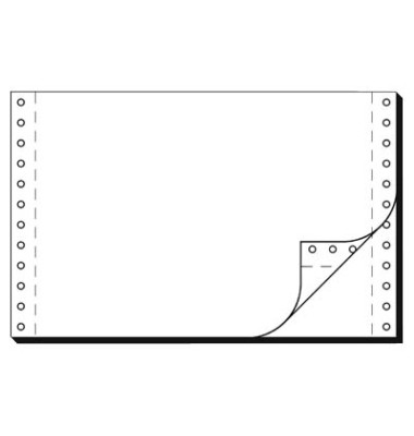 Endlospapier 36242, A5 quer blanko, 2-fach, 6 Zoll x 240 mm, 2000 Sätze