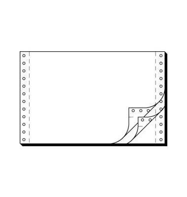 Endlospapier 36243, A5 quer blanko, 3-fach, 6 Zoll x 240 mm, 1200 Sätze