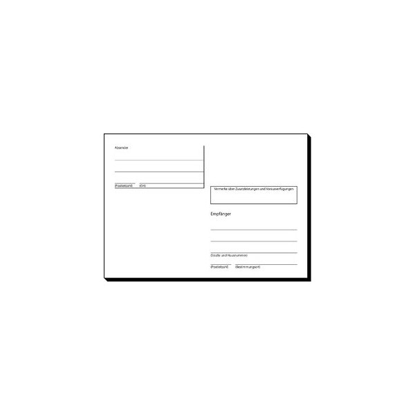 4004360915307 - AS600 selbstklebende Adress-Aufkleber für Handbeschriftung A6q 4004360915307 100 Stück