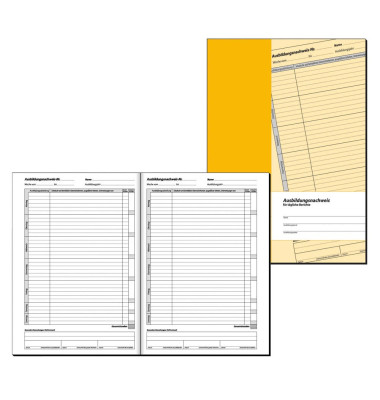 Ausbildungsnachweis AW480 für tägliche Berichte, A4, 1x 28 Blatt