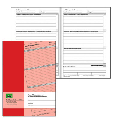 Ausbildungsnachweis wöchentlich 28 Blatt