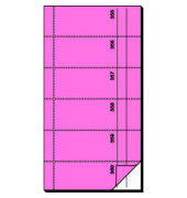 Bonbuch BO098 360 Abrisse selbstdurchschreibend rosa 105x200mm 2x60 Blatt