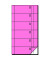 Bonbuch BO098 360 Abrisse selbstdurchschreibend rosa 105x200mm 2x60 Blatt