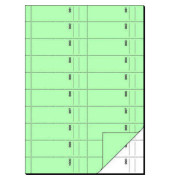 Bonbuch BO111 1000 Abrisse hellgrün A4 hoch 2x50 Blatt