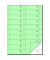 Bonbuch BO111 1000 Abrisse hellgrün A4 hoch 2x50 Blatt