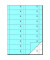 Bonbuch BO115 1000 Abrisse hellblau A4 2x 50 Blatt