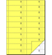 Bonbuch BO116 1000 Abrisse hellgelb A4 hoch 2x50 Blatt