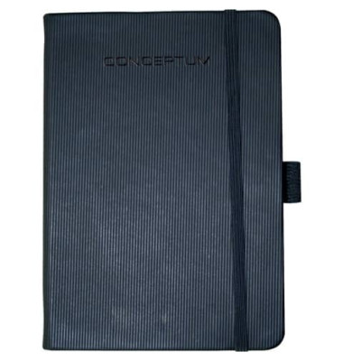 Notizbuch CO110, Conceptum, schwarz, A4, blanko, 80g, 97 Blatt / 194 Seiten