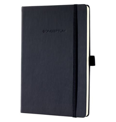 Notizbuch CO122, Conceptum, schwarz, A5, liniert, 80g, 97 Blatt / 194 Seiten