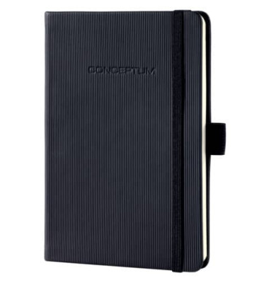 Notizbuch CO132, CONCEPTUM Hardcover, schwarz, A6, liniert, 80g, 97 Blatt / 194 Seiten