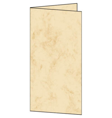 Faltkarte DIN lang 185g 25Bl Marmor beige Faltkarte DIN lang 185g 25Bl Marmor beige