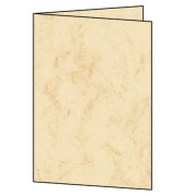 Faltkarte Marmor DC642 A5 10,5cm x 14,8cm (BxH) 185g beige Karton