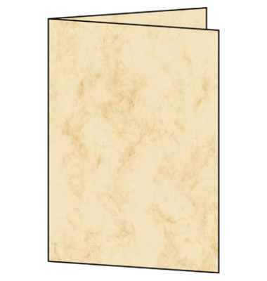 Blanko-Grußkarten Marmor DC642 A5 10,5cm x 14,8cm (BxH) 185g beige Karton