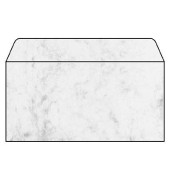 Designbriefumschlag Marmor DP 073, Din Lang, nassklebend, 90g, grau marmoriert